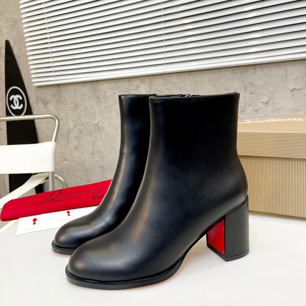 Christian Louboutin Adoxa Leather Ankle Boots - EUR FASHION
