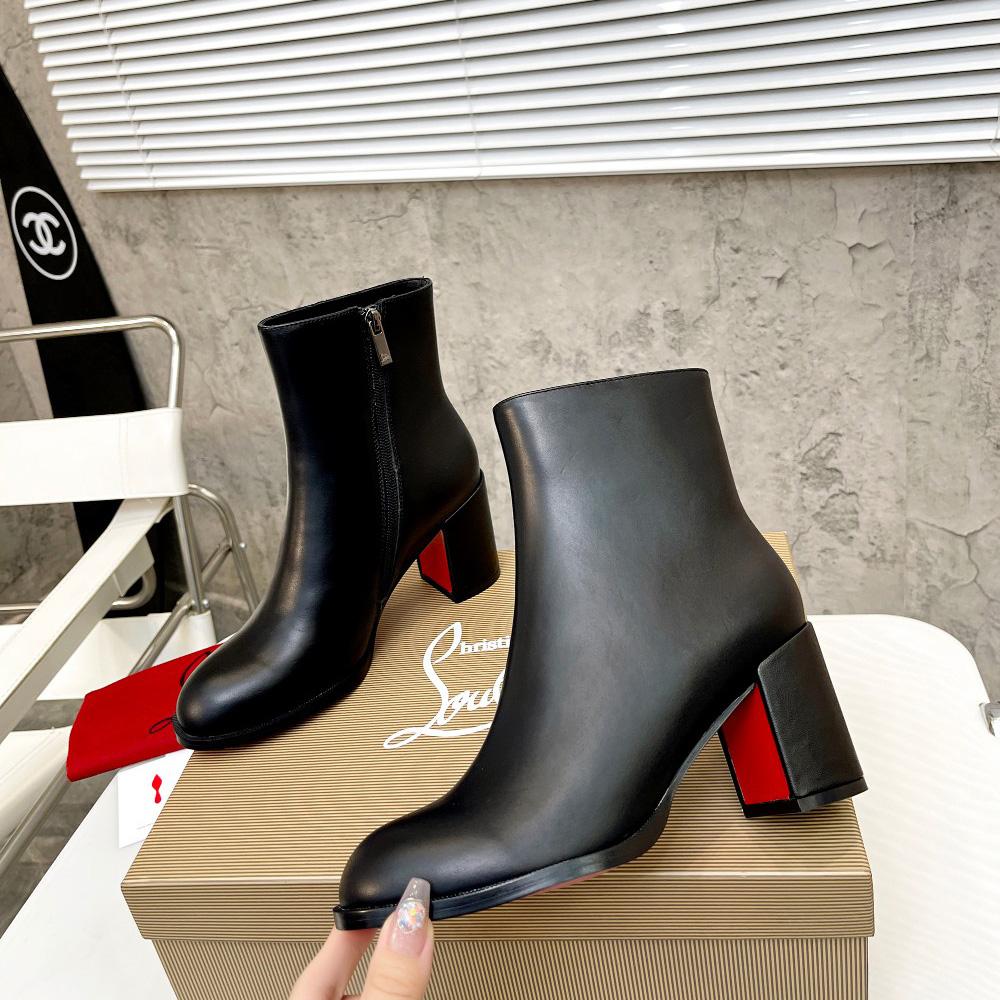 Christian Louboutin Adoxa Leather Ankle Boots - EUR FASHION