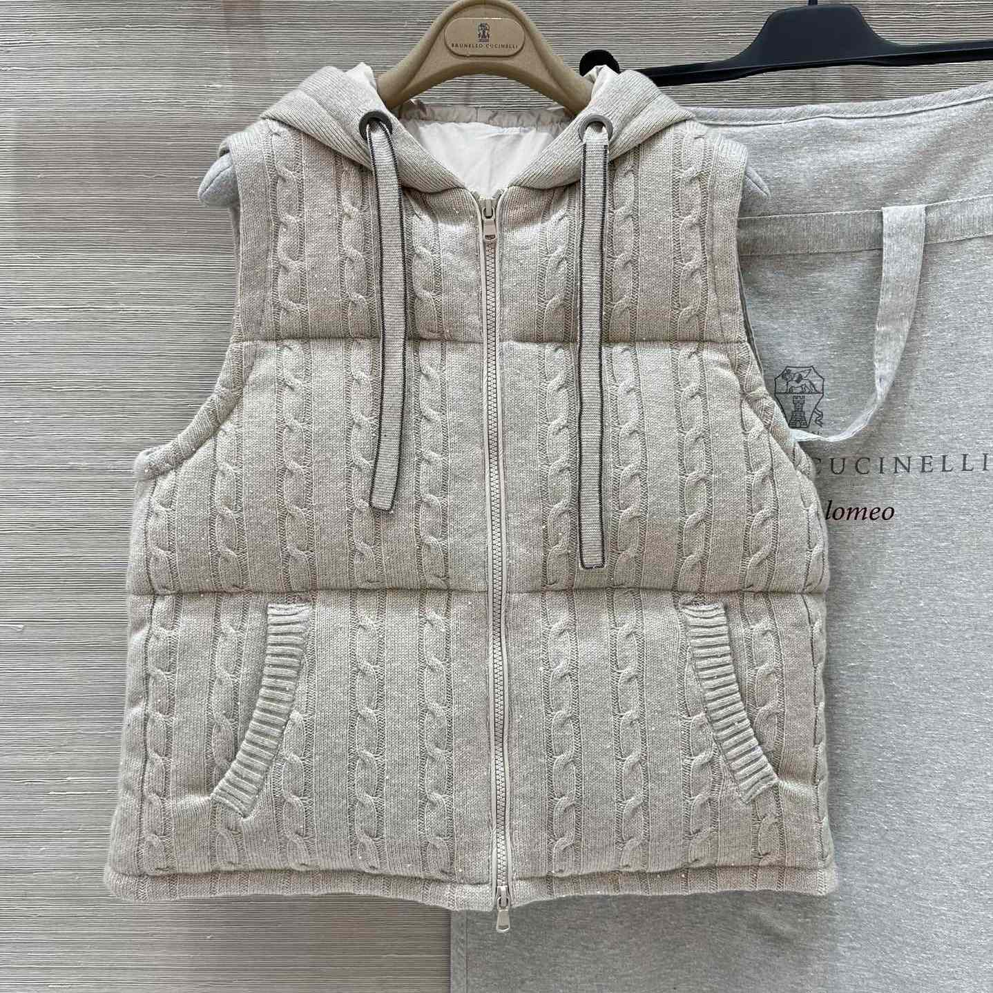 Brunello Cucinelli Knit Down Vest - EUR FASHION