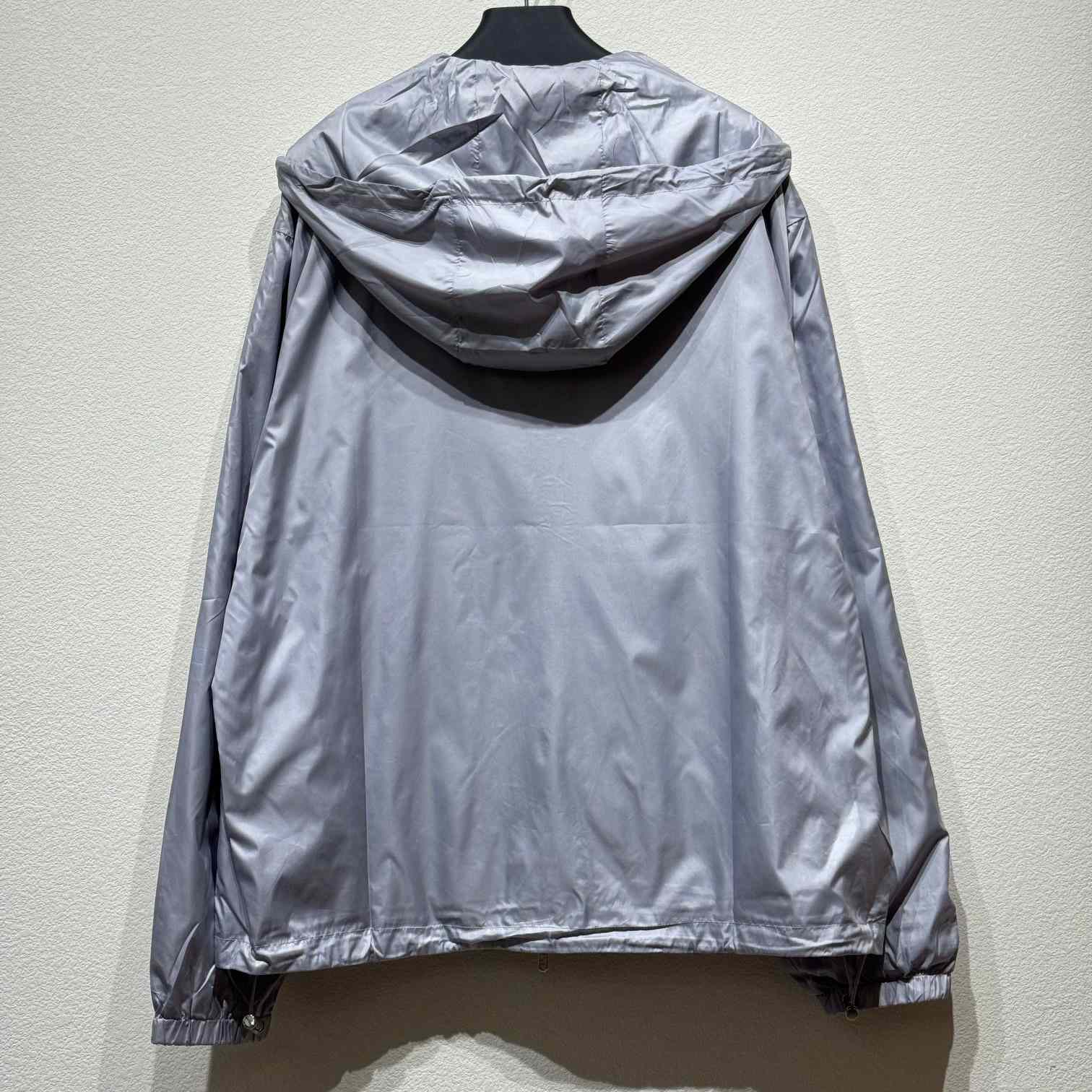 Fendi Gray Nylon Windbreaker - EUR FASHION