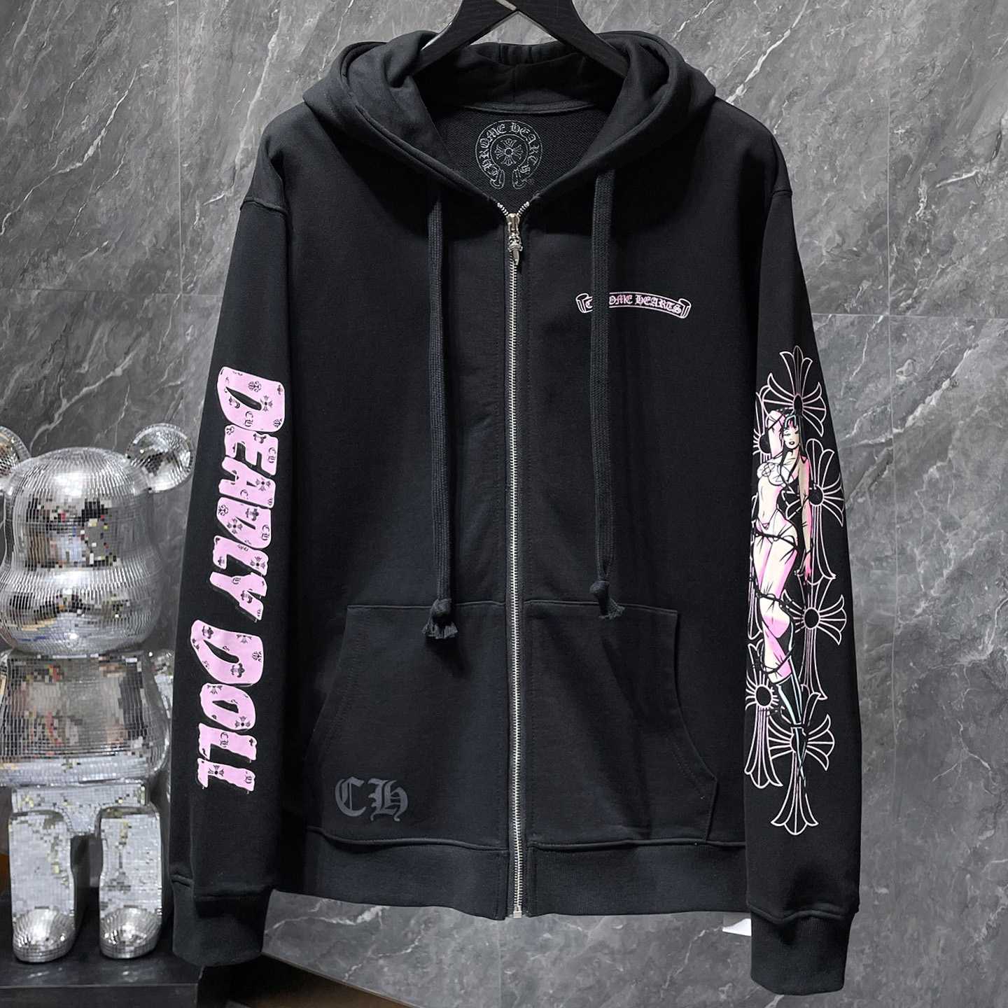 Chrome Hearts Zip Up Hoodie  - EUR FASHION