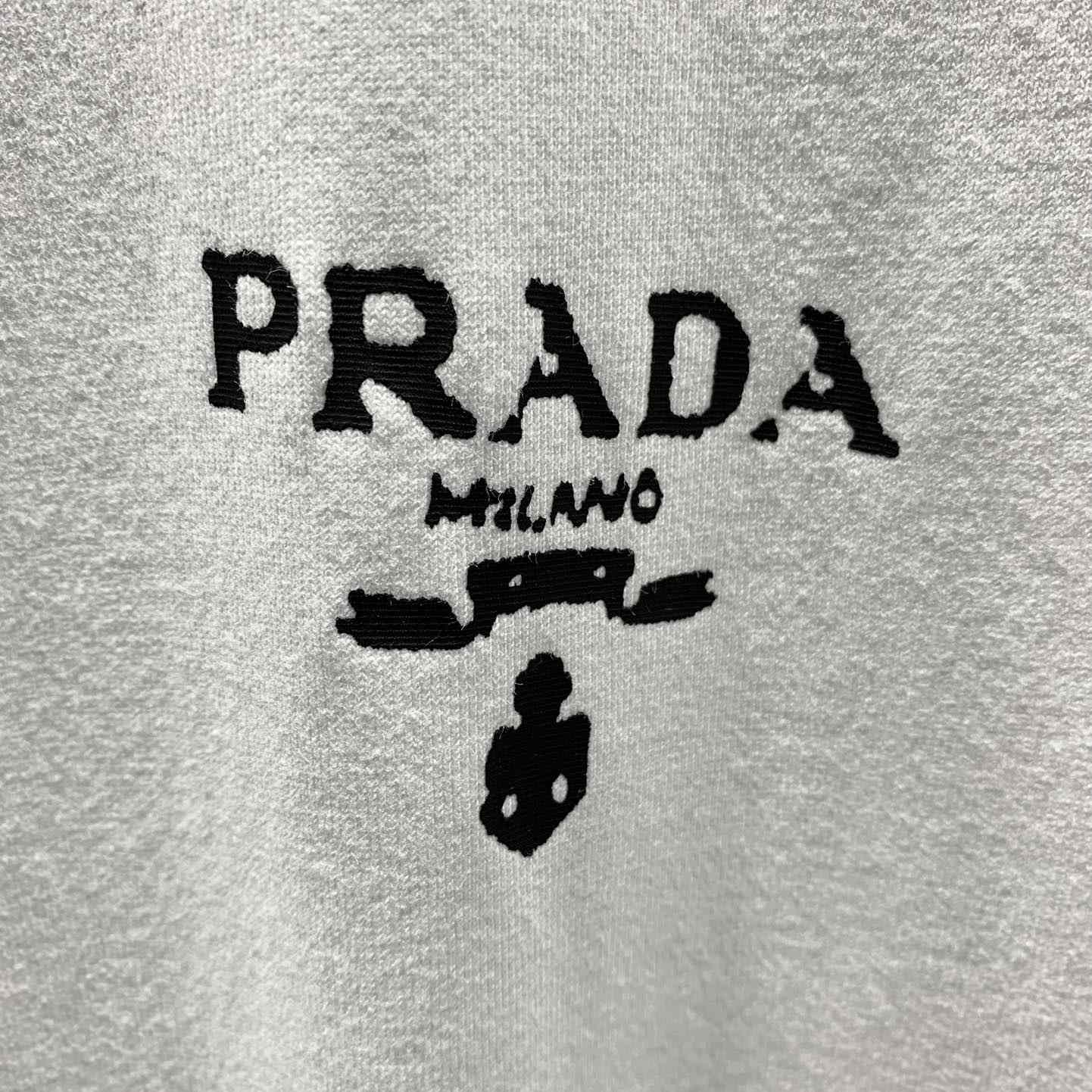 Prada Cotton T-Shirt With Re-Nylon Details - EUR FASHION