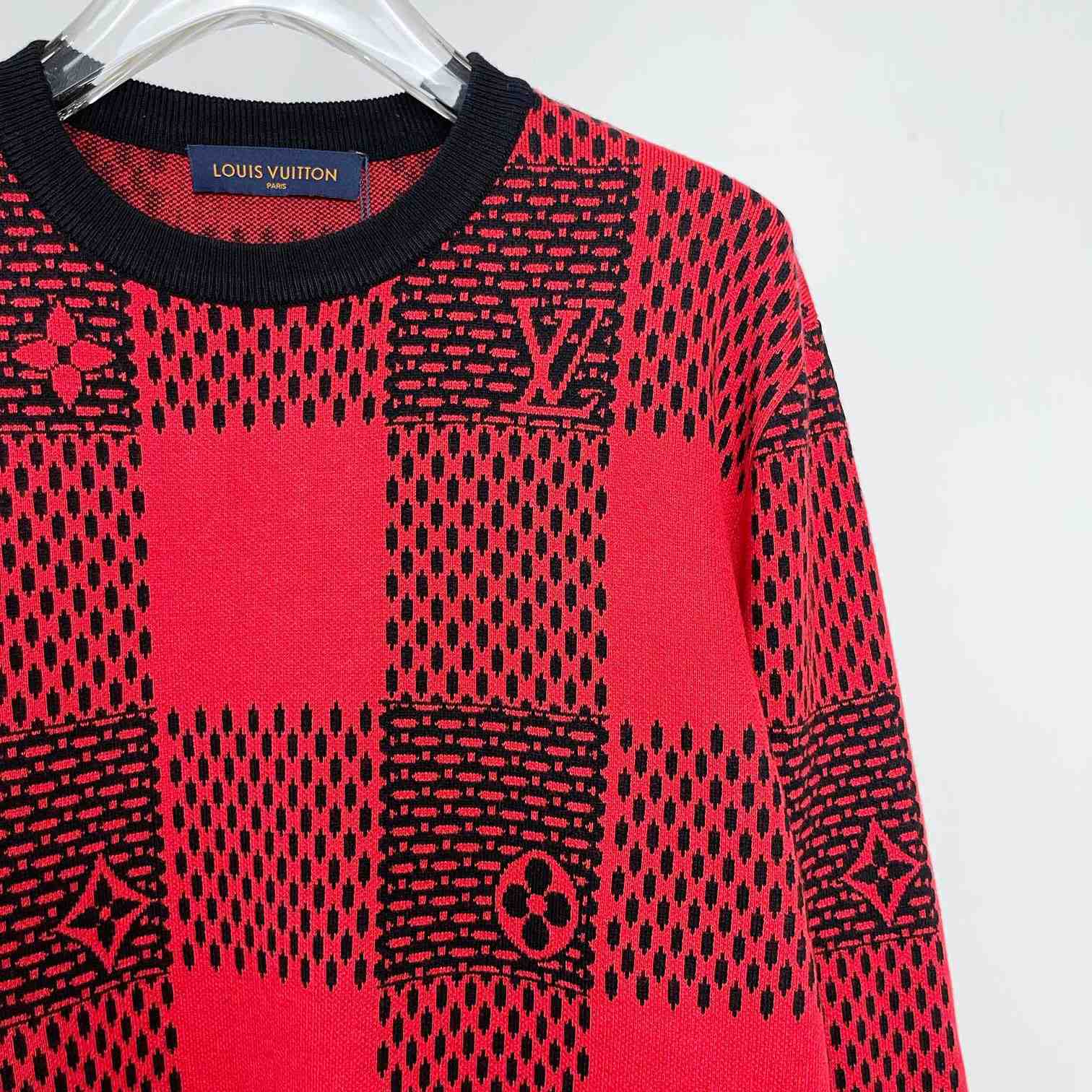 Louis Vuitton Damier Wool Crewneck   1AFXKJ - EUR FASHION