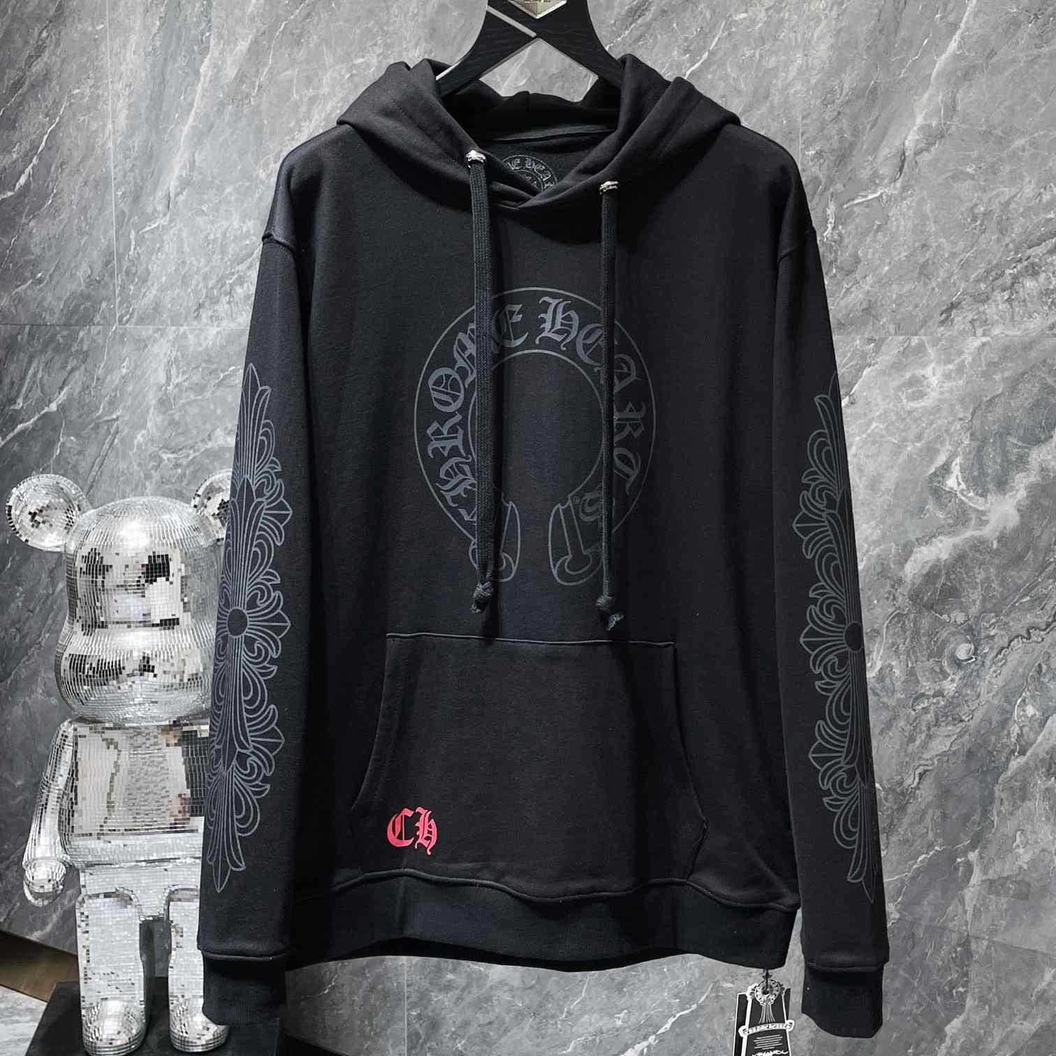 Chrome Hearts Chomper Black Hoodie - EUR FASHION