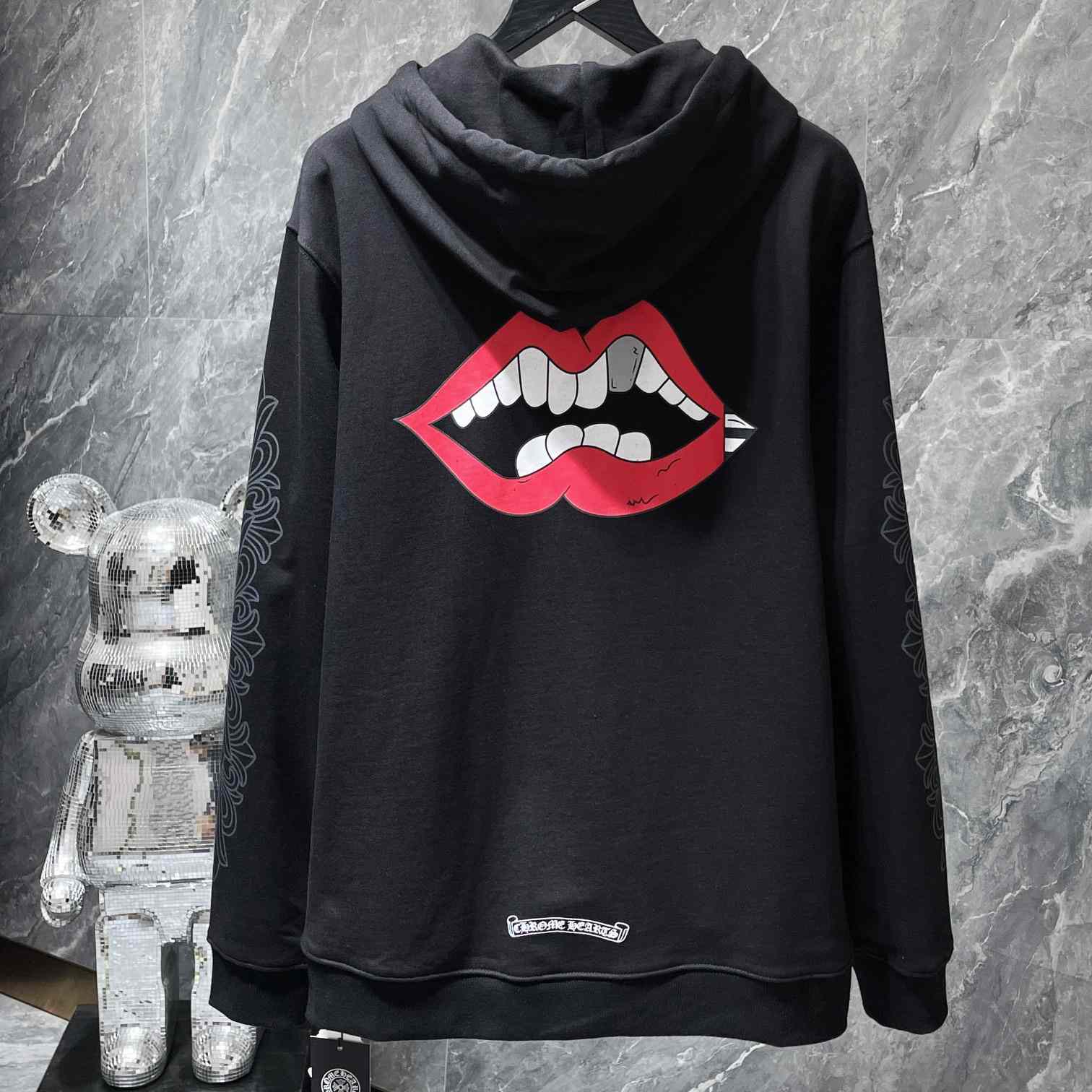 Chrome Hearts Chomper Black Hoodie - EUR FASHION