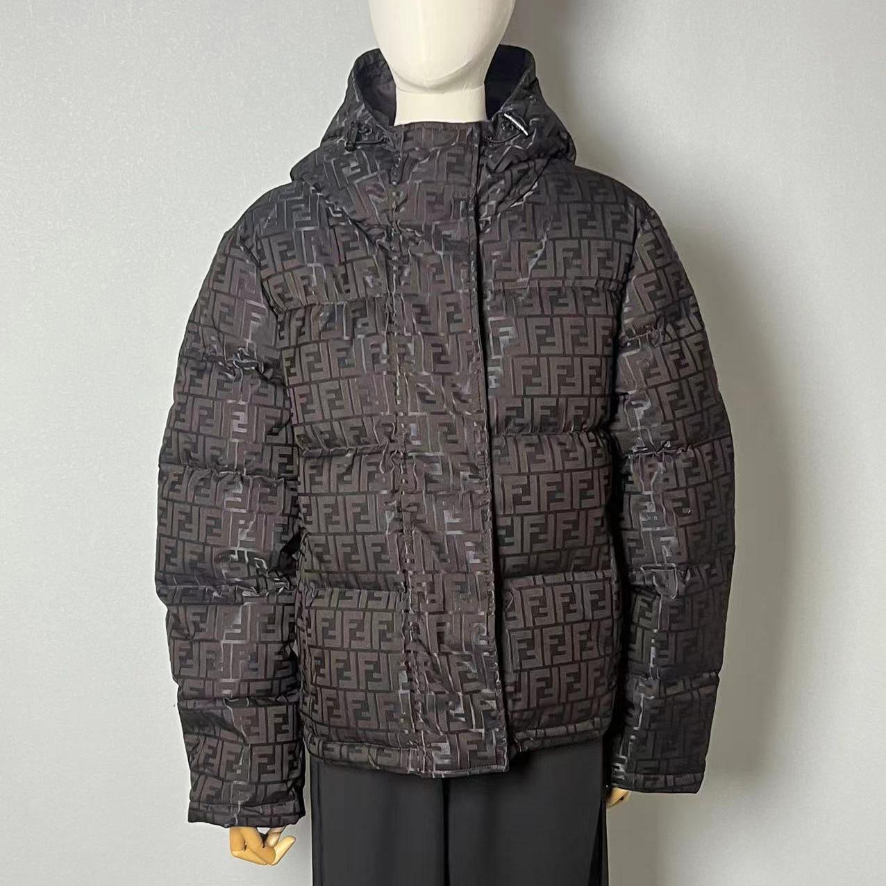 Fendi Brown Tech Fabric Down Jacket - EUR FASHION