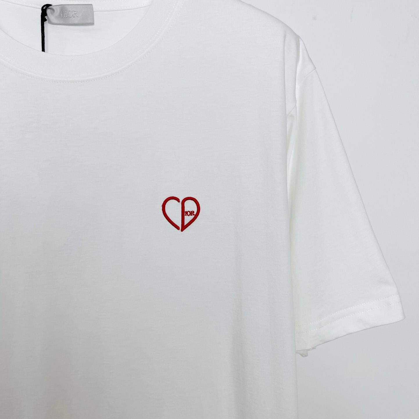 Dior CD Heart Relaxed-Fit T-Shirt - EUR FASHION