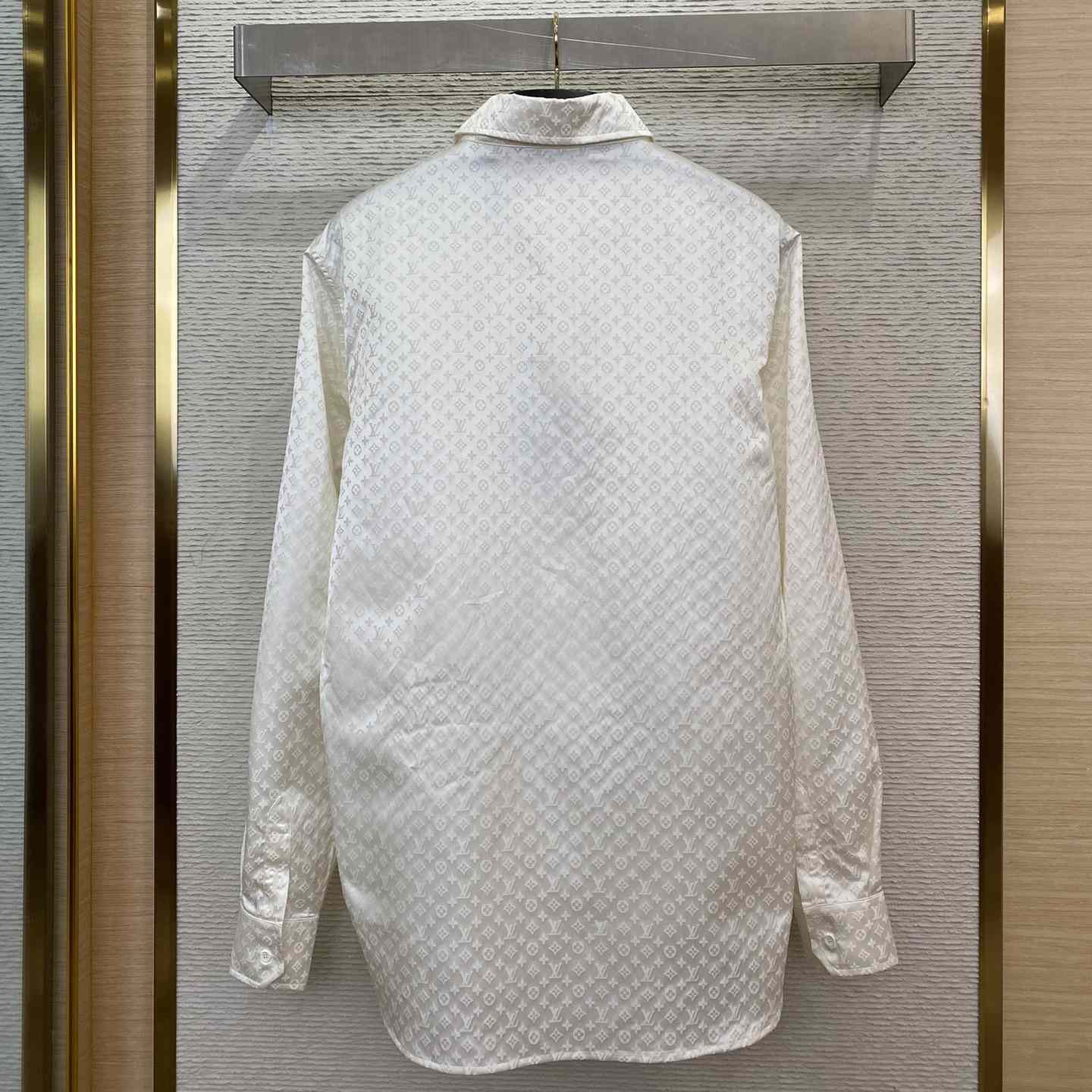 Louis Vuitton Monogram Long-Sleeved Silk Shirt - EUR FASHION