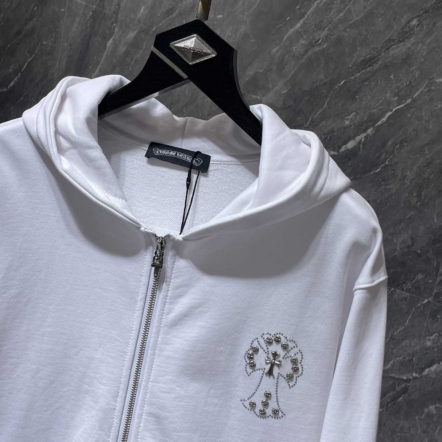 Chrome Hearts Zip Up Hoodie  - EUR FASHION