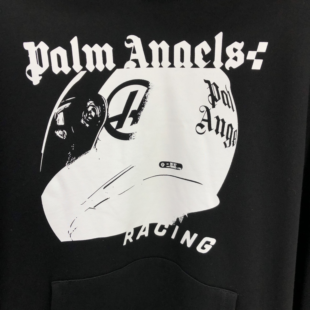 Palm Angels Racing Helmet Hoodie - EUR FASHION