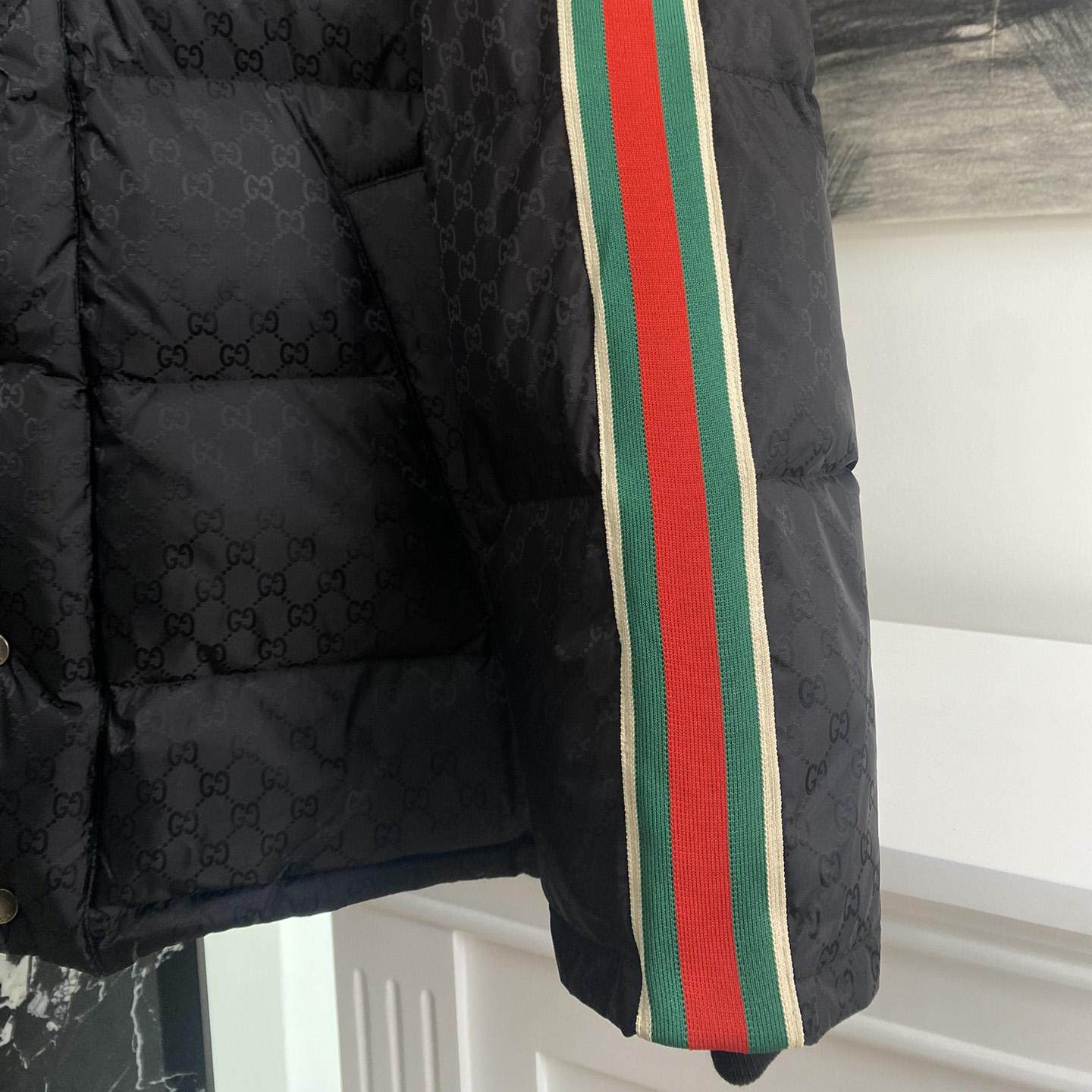 Gucci GG Nylon Jacquard Jacket With Web - EUR FASHION