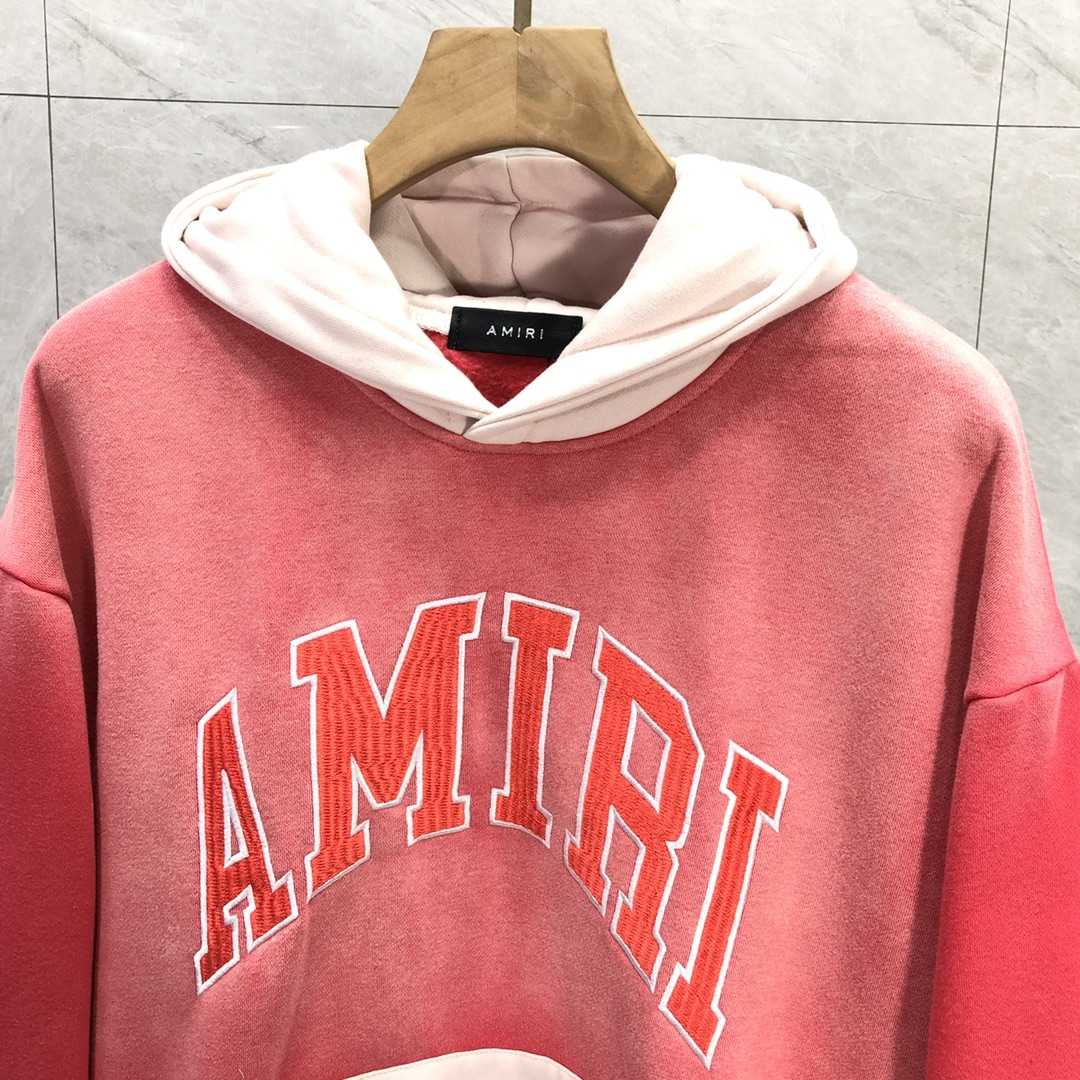 Amiri  Red 'Amiri' Vintage Oversized Hoodie - EUR FASHION