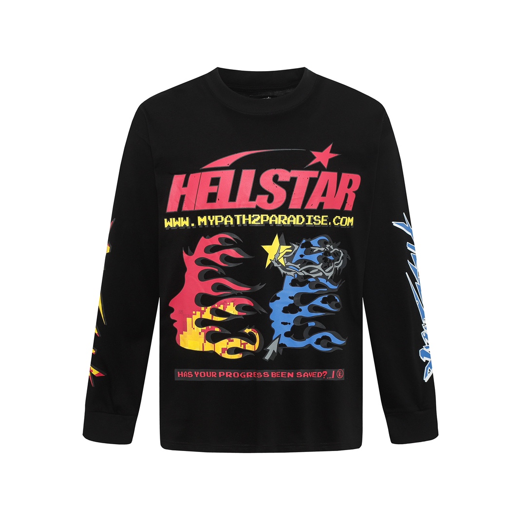 Hellstar Pixel Long Sleeve T-Shirt - EUR FASHION