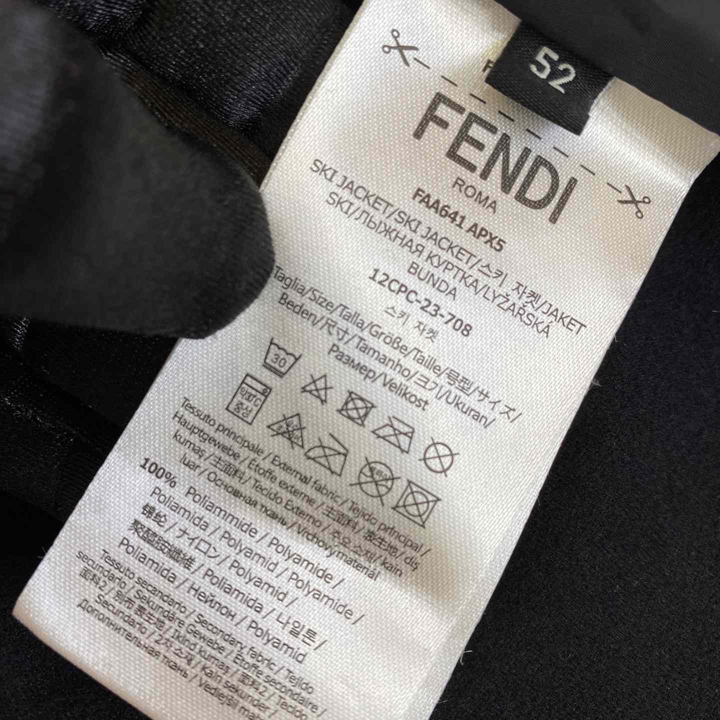 Fendi Shadow-print Panelled Down Jacket - EUR FASHION