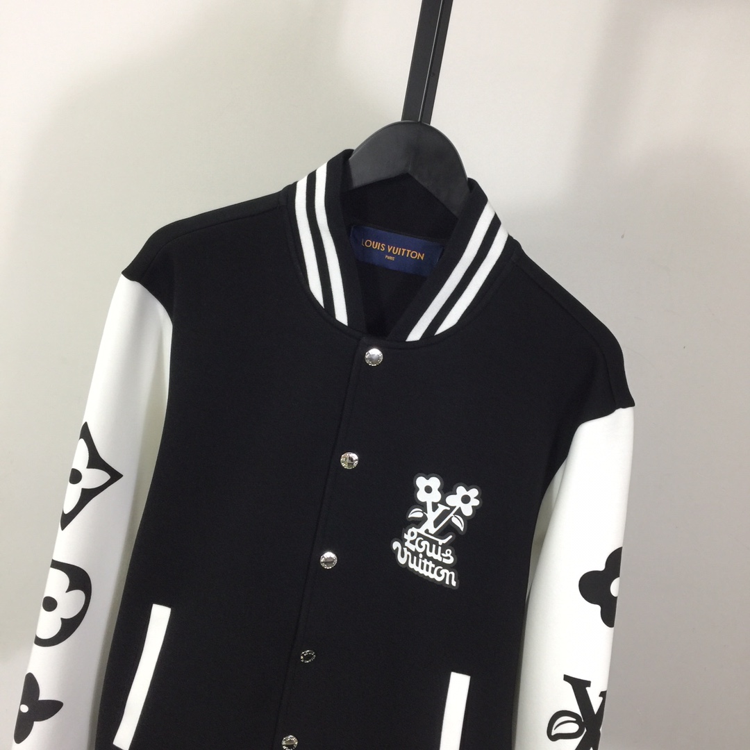 Louis Vuitton Embroidered Varsity Jacket - EUR FASHION