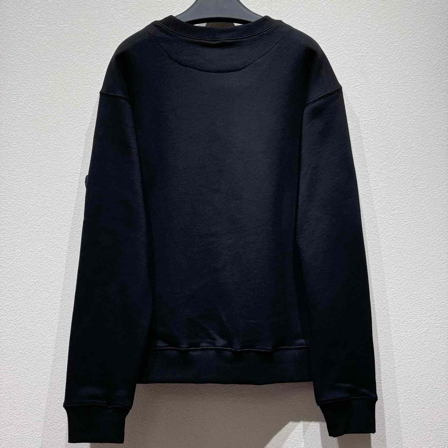 Prada Oversized Cotton Sweatshirt With Triangle Logo - EUR FASHION