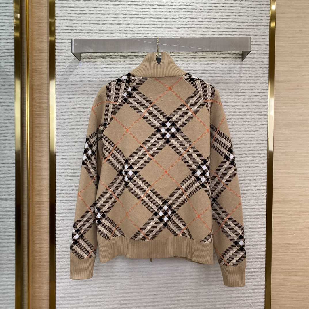 Burberry Check Wool Blend Track Jacket - EUR FASHION