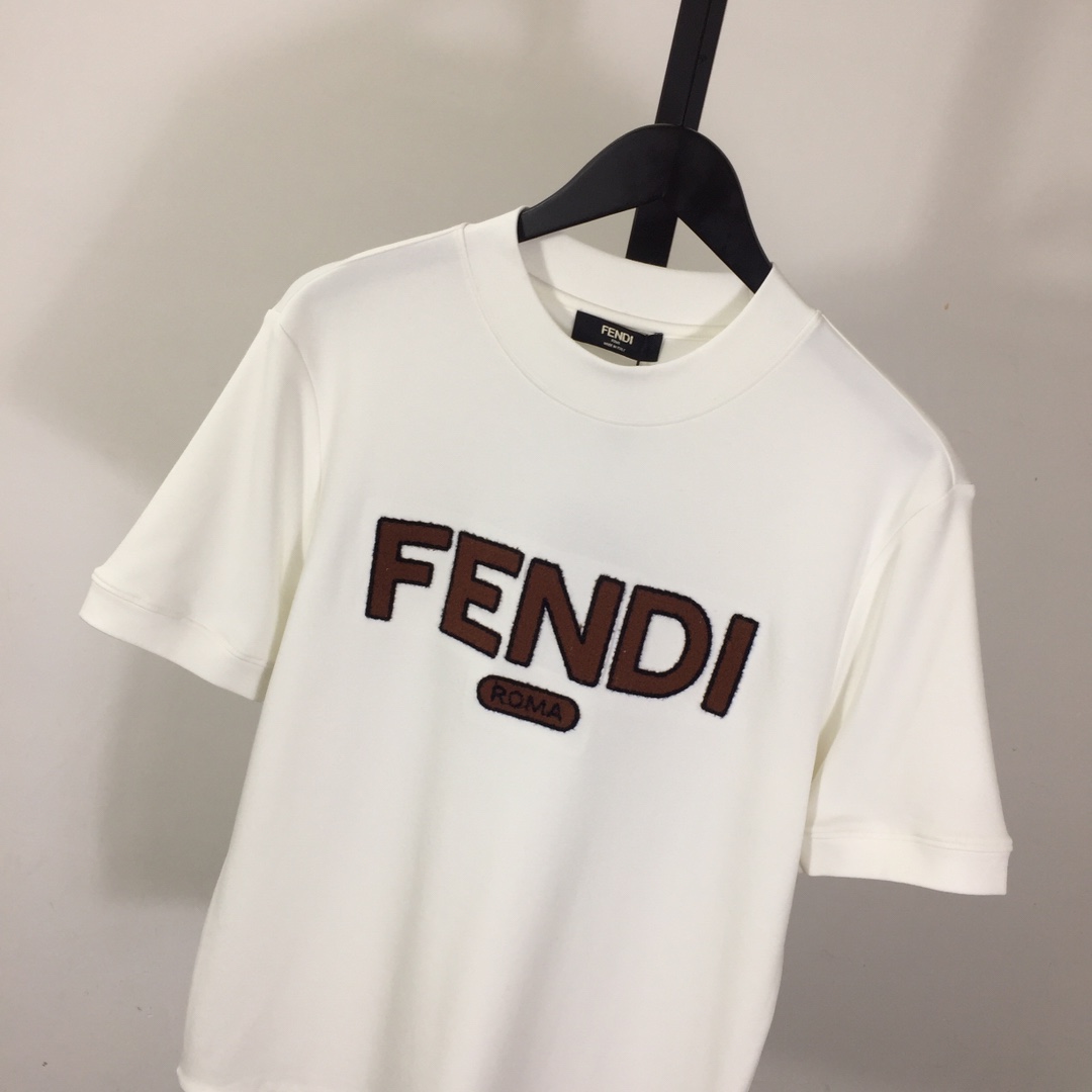 Fendi Black Cotton T-shirt - EUR FASHION