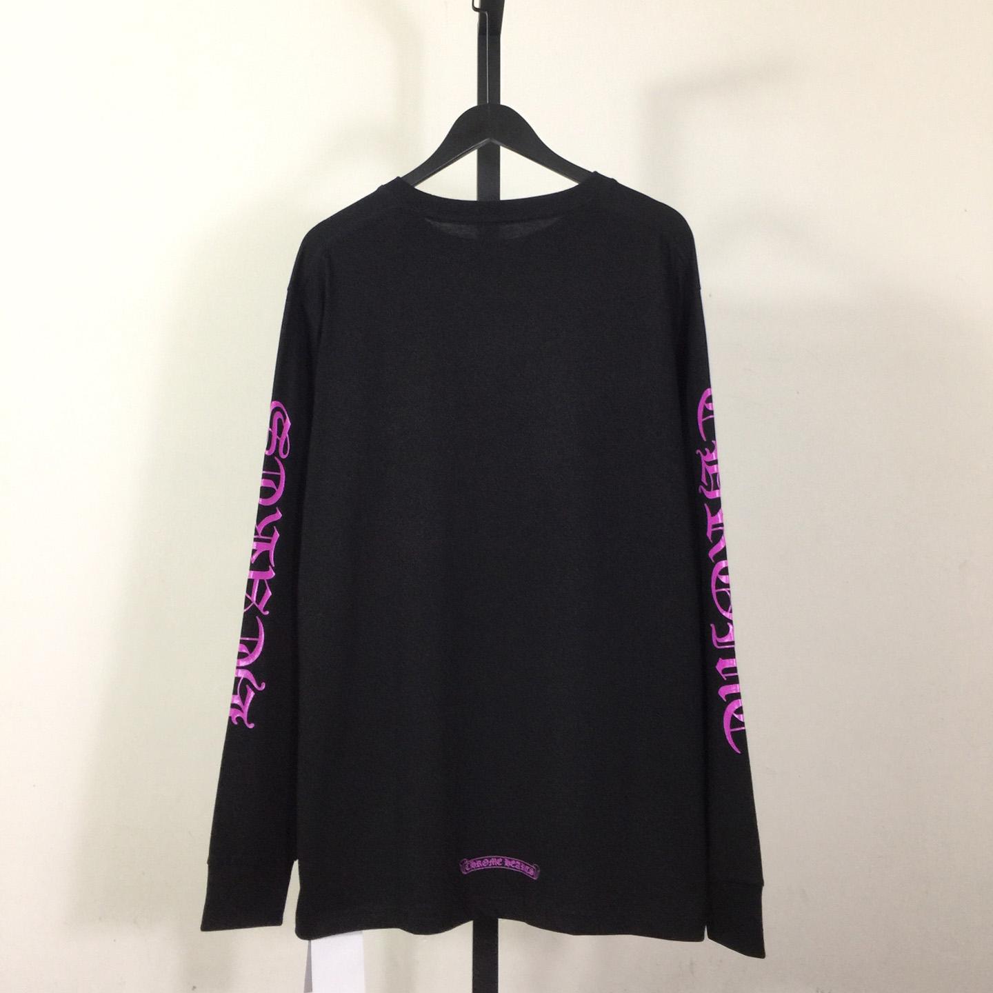 Chrome Hearts Neck Logo Long-Sleeve Tee - EUR FASHION