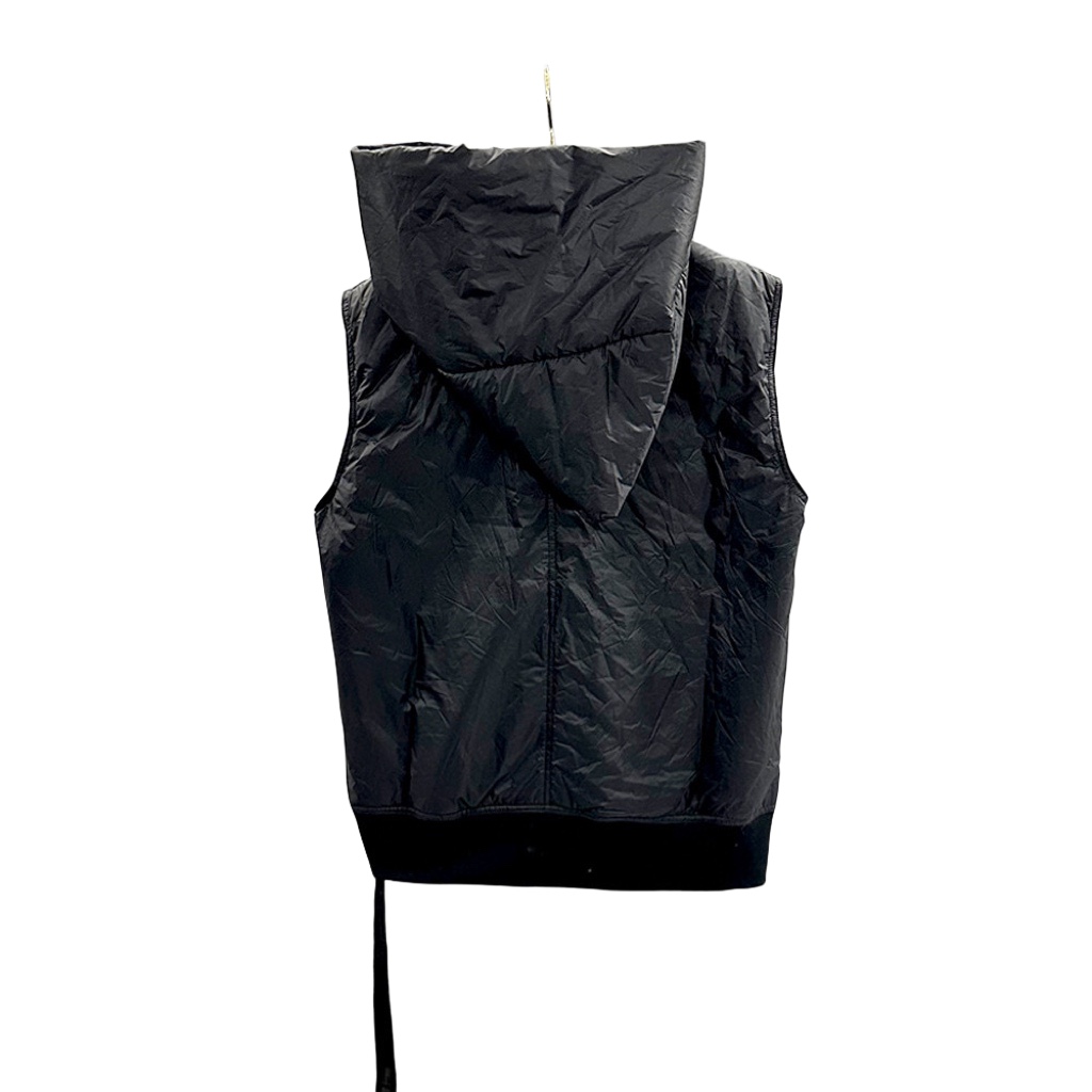 Rick Owens Padded nylon vest with hood - EUR FASHION