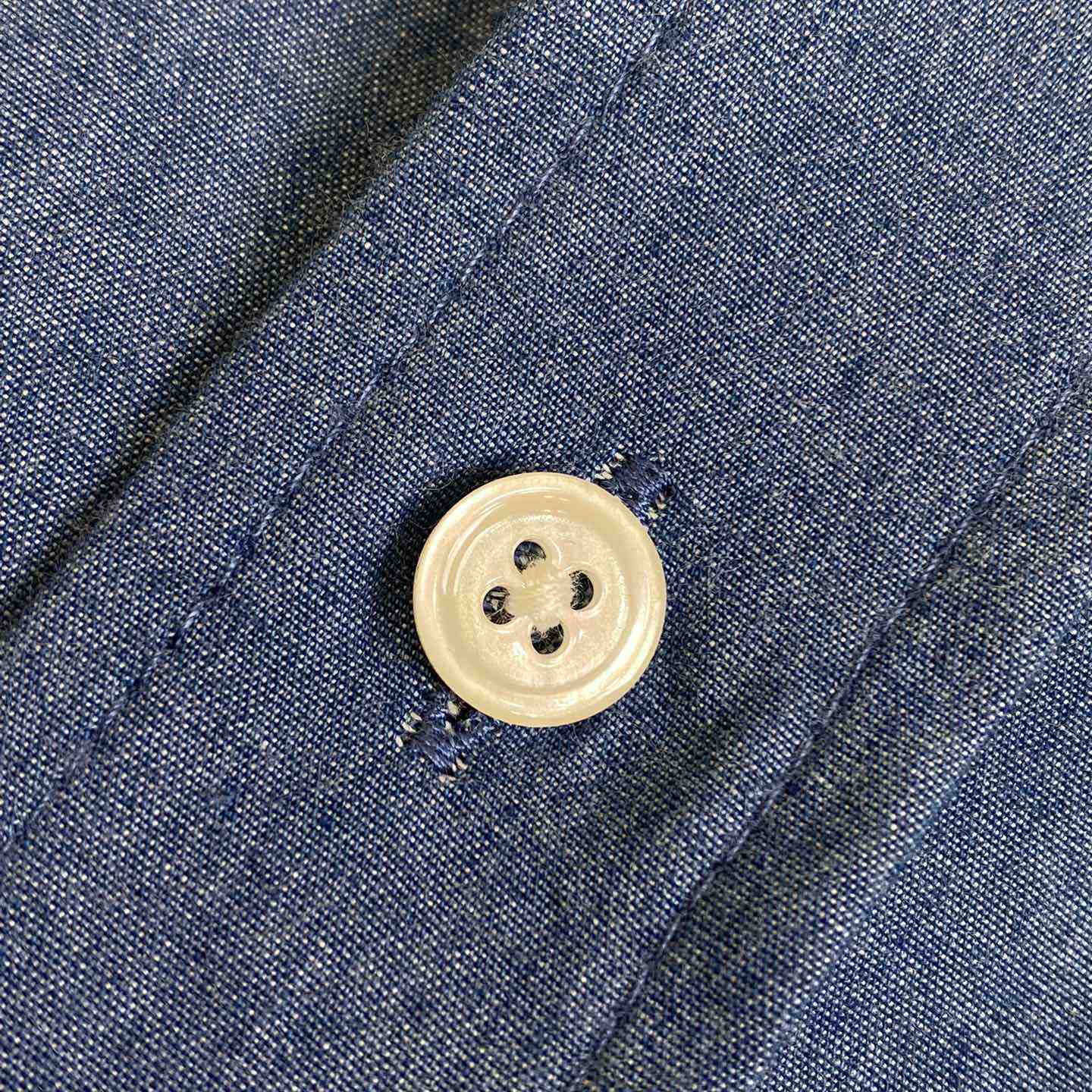 Celine Triomphe Cotton-Chambray Shirt - EUR FASHION