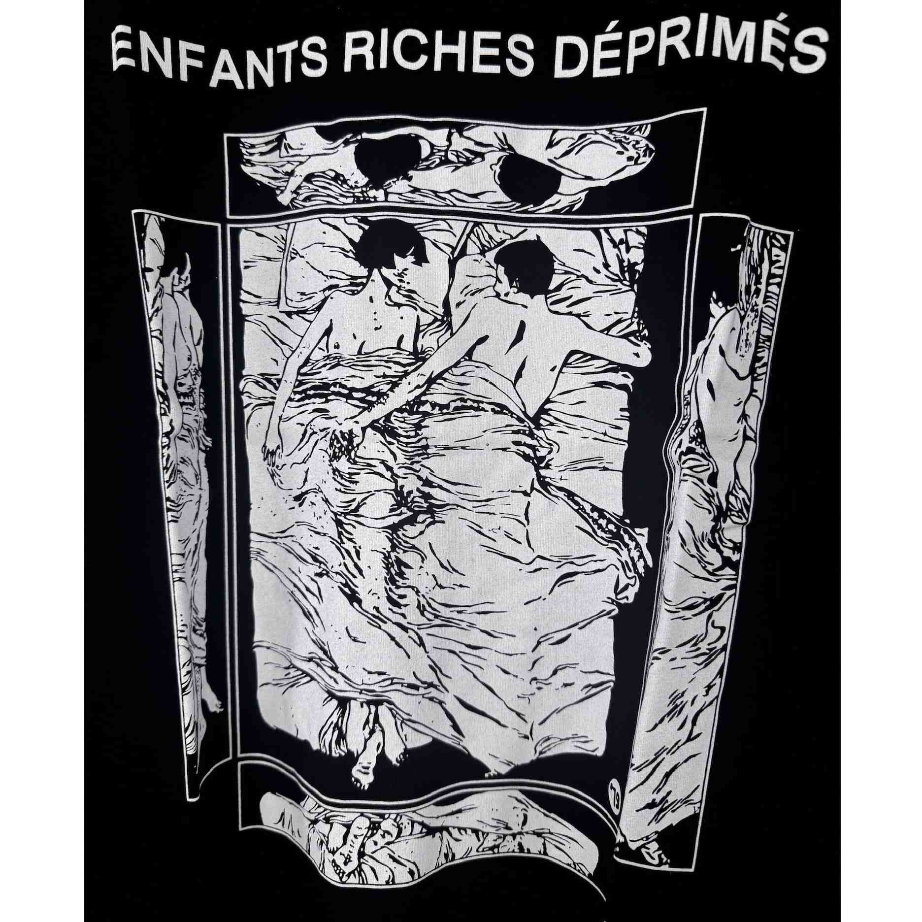 Enfants Riches Deprimes Italian Romance T-Shirt 'Faded Black/White' - EUR FASHION