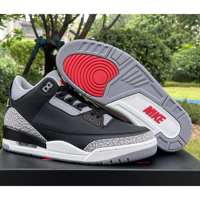 Air Jordan 3 “Black Cement Basketball Shoes     DN3707-010 - EUR FASHION