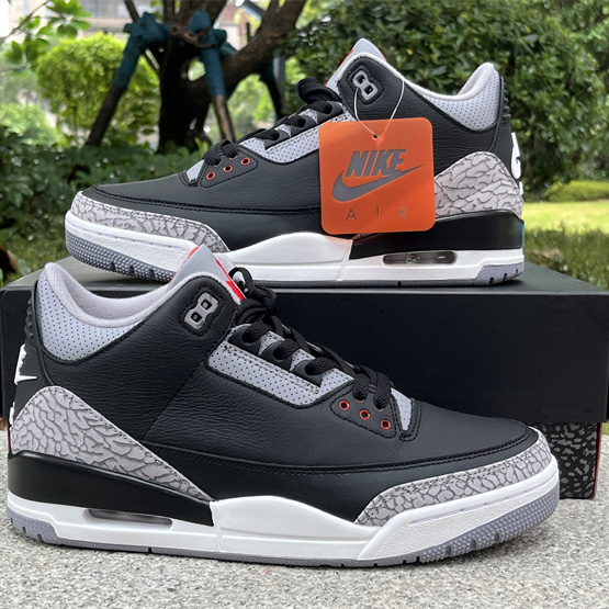 Air Jordan 3 “Black Cement Basketball Shoes     DN3707-010 - EUR FASHION