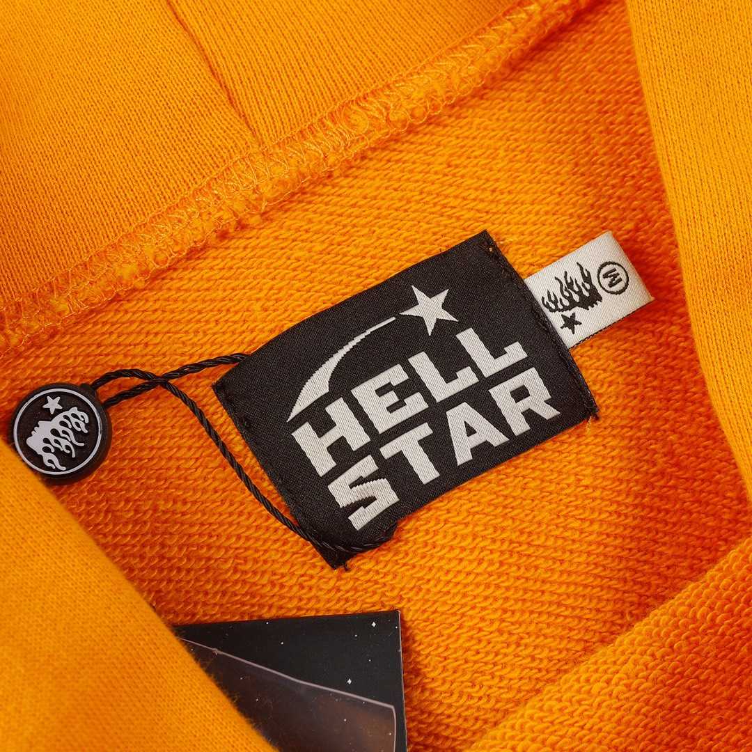 Hellstar Fire Orange Dye Hoodie - EUR FASHION