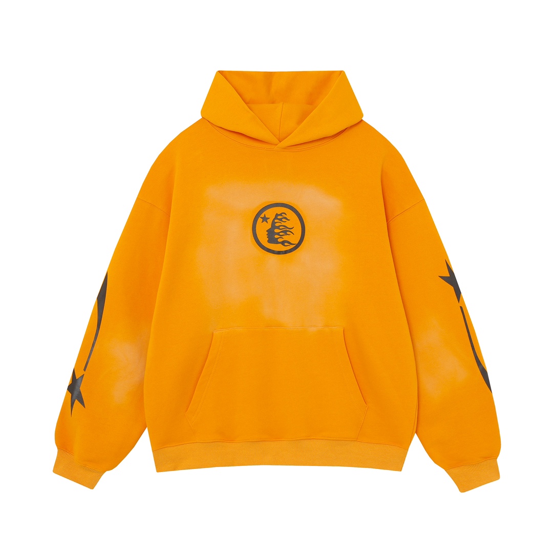 Hellstar Fire Orange Dye Hoodie - EUR FASHION