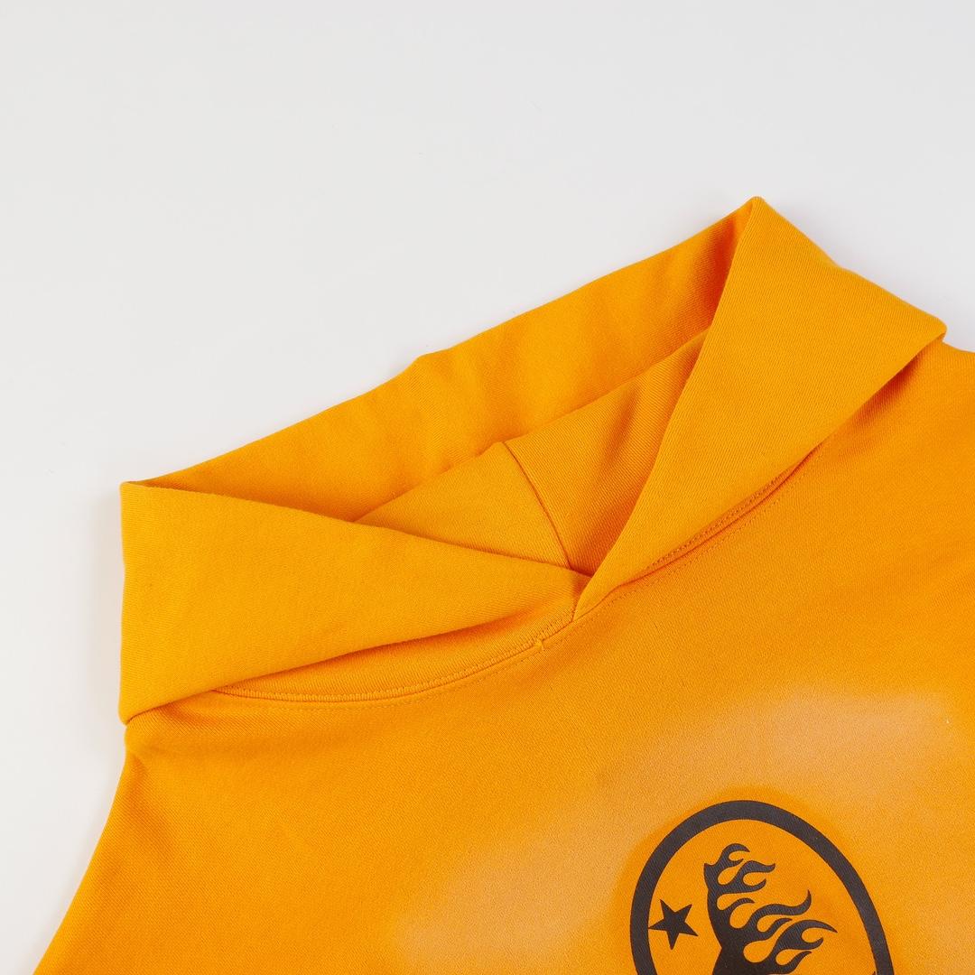 Hellstar Fire Orange Dye Hoodie - EUR FASHION