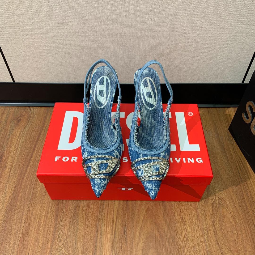 Diesel Women's Blue Venus Heels - EUR FASHION