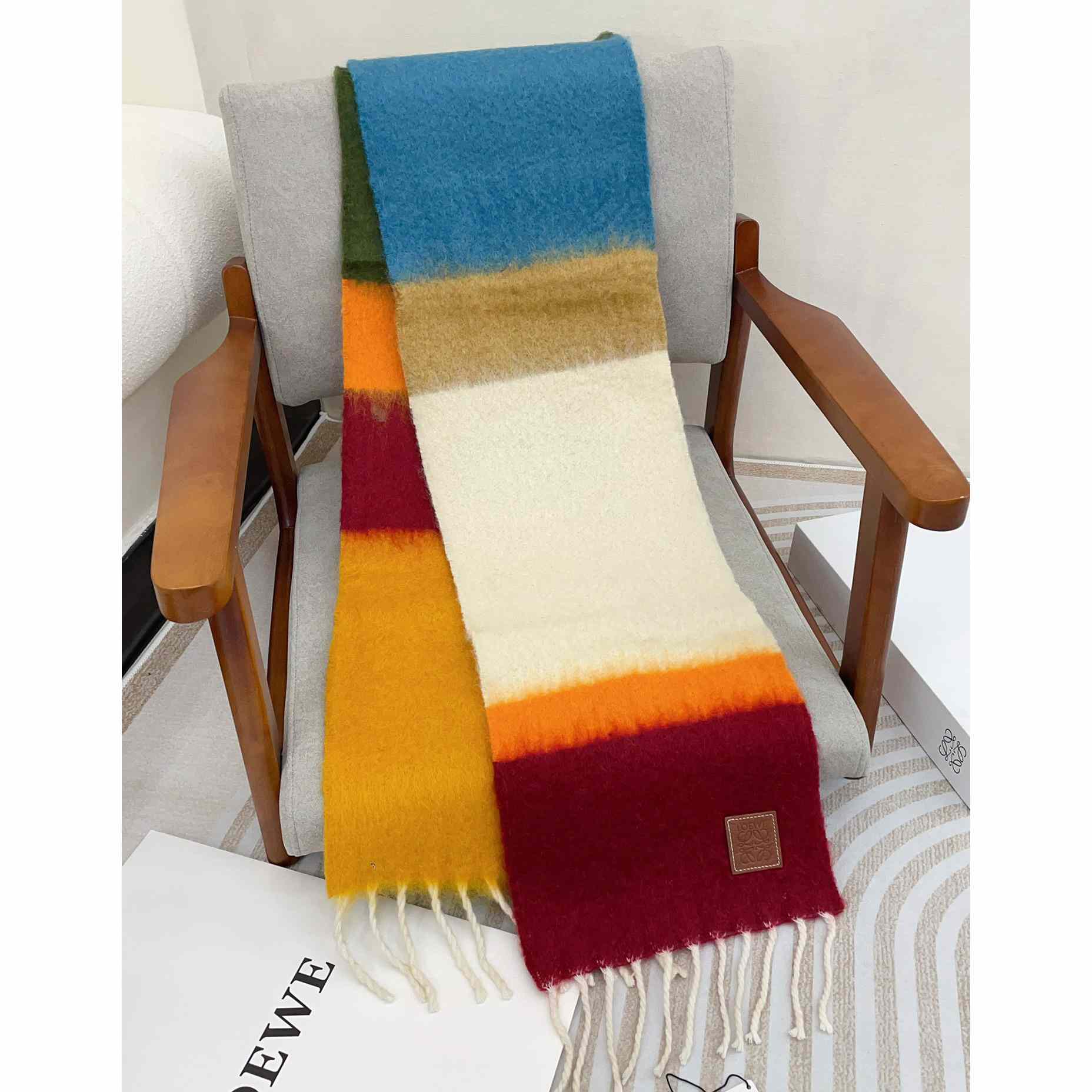 Loewe Scarf In Mohair And Wool - EUR FASHION