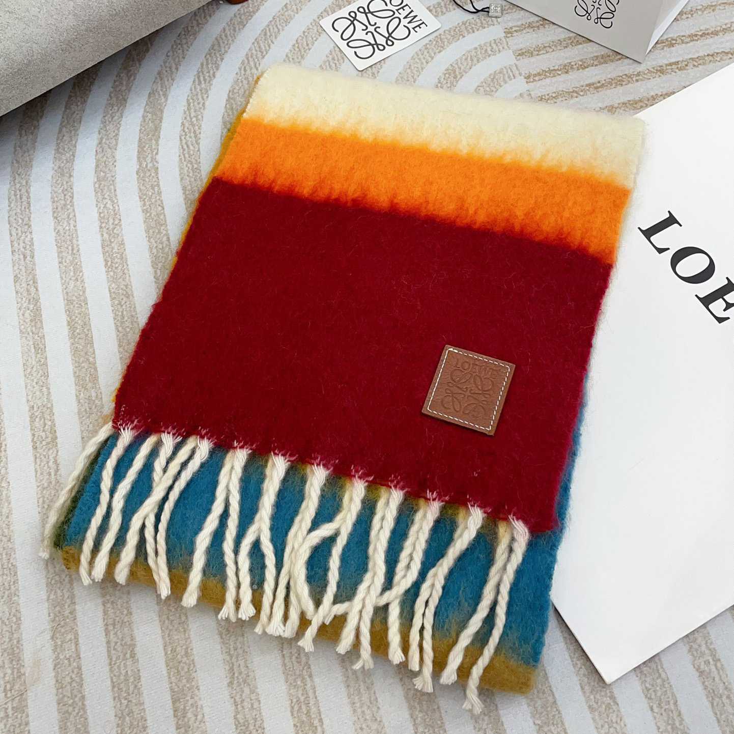 Loewe Scarf In Mohair And Wool - EUR FASHION