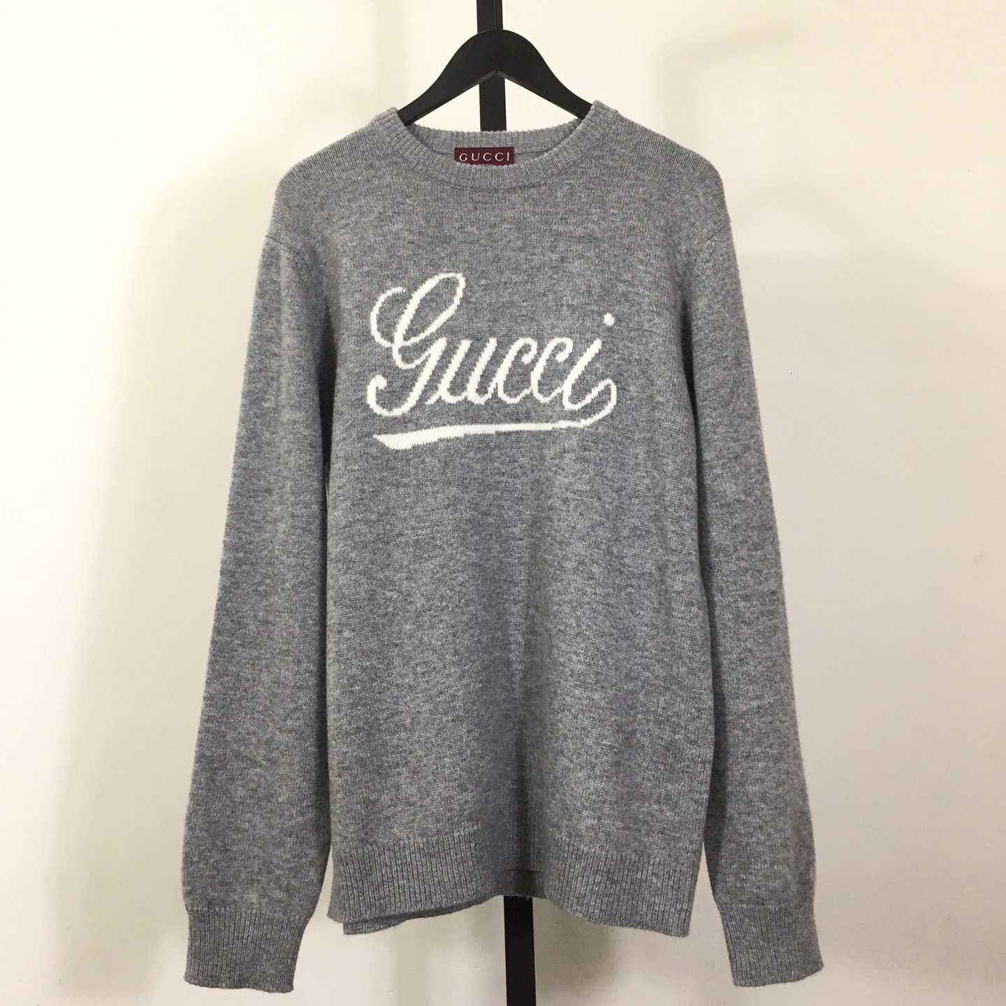 Gucci Wool Sweater With Gucci Intarsia - EUR FASHION