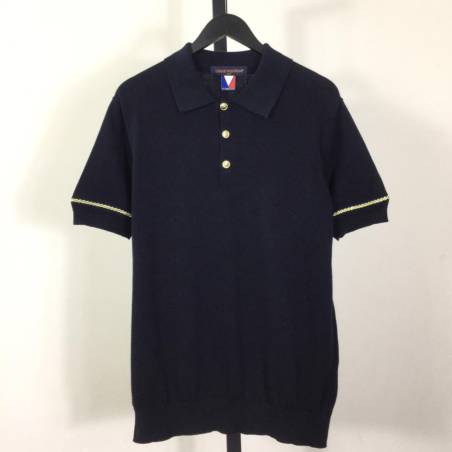 Louis Vuitton Short-Sleeved Cotton Polo Shirt   1AFVS2 - EUR FASHION