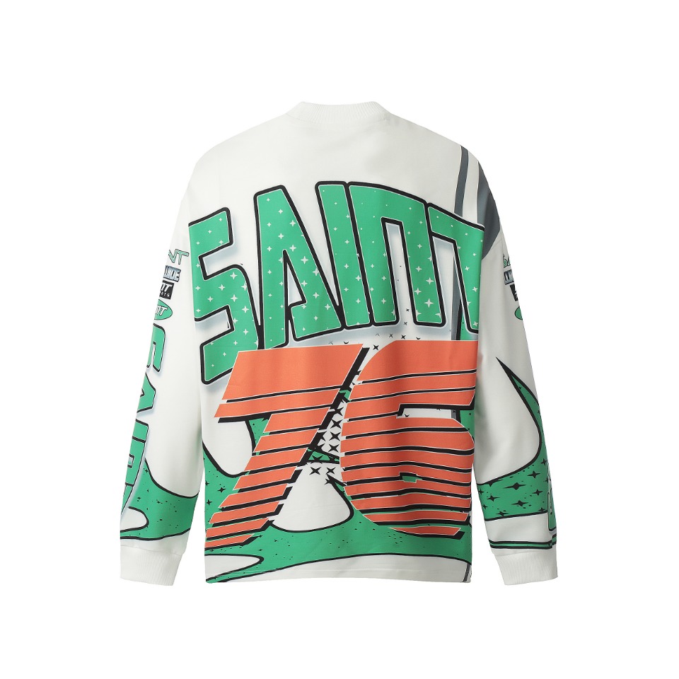 Saint Michael Printed Long Sleeve T-Shirt - EUR FASHION