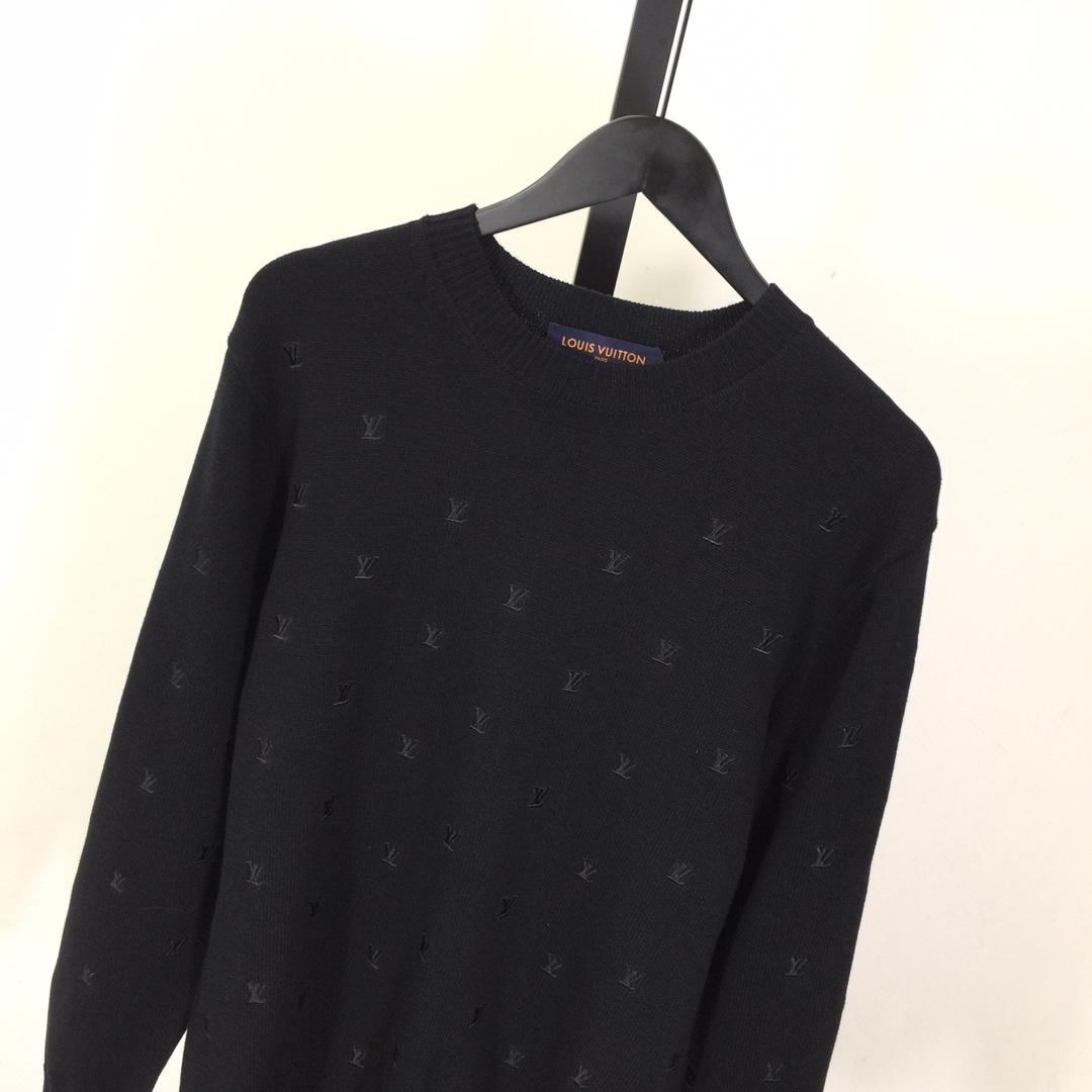 Louis Vuitton Embroidered Signature Merino Crewneck    1AFIXC - EUR FASHION