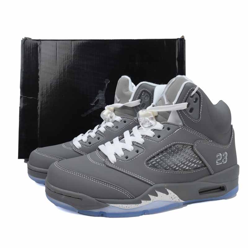 Air Jordan 5 Retro 'Wolf Grey' Sneakers     136027-005  - EUR FASHION