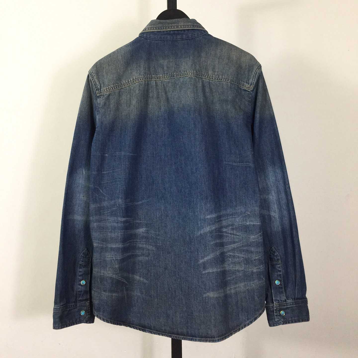 Louis Vuitton Fitted Long-Sleeved Denim Shirt   1AFXL5 - EUR FASHION