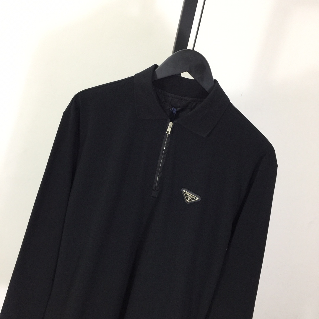 Prada Superfine Wool Polo Shirt - EUR FASHION