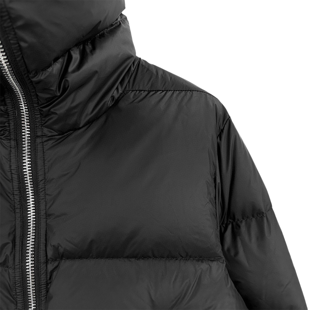 Rick Owens Black Porterville Turtle Down Jacket - EUR FASHION