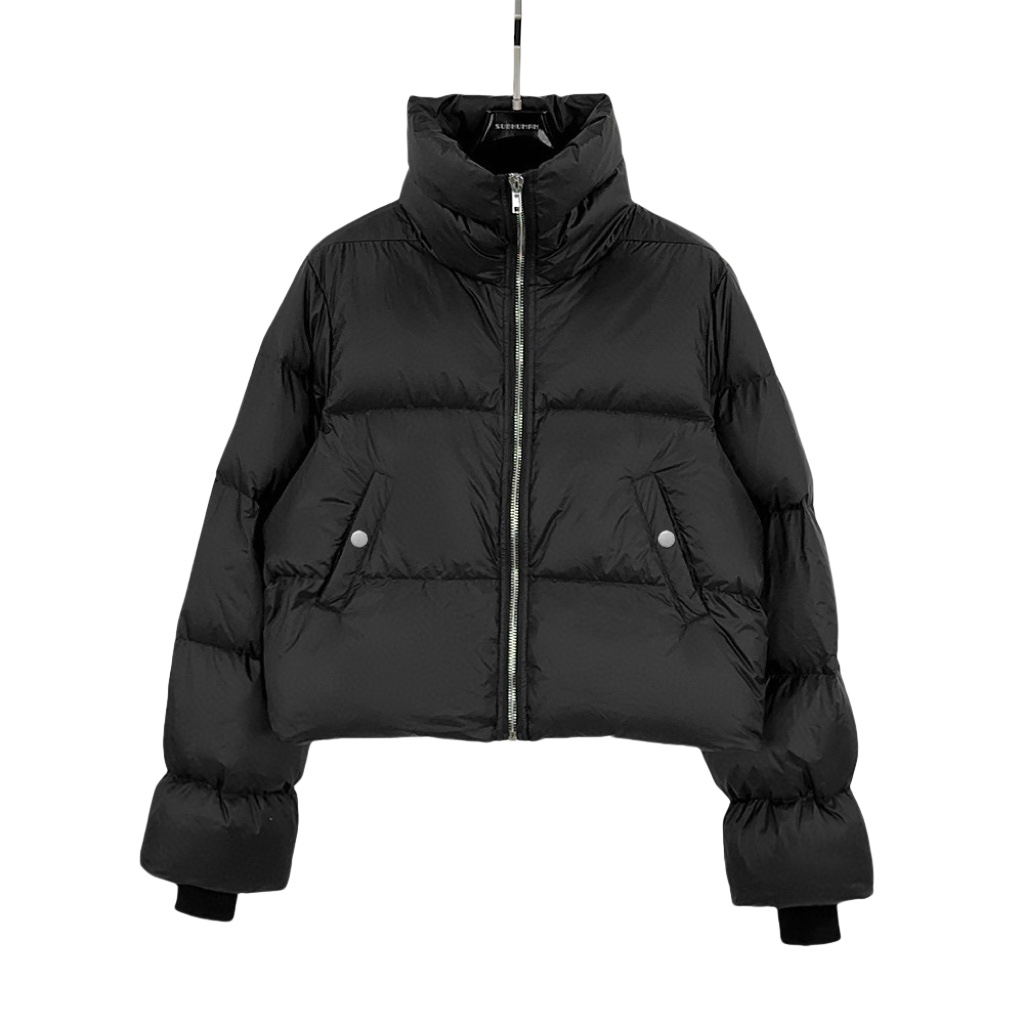 Rick Owens Black Porterville Turtle Down Jacket - EUR FASHION