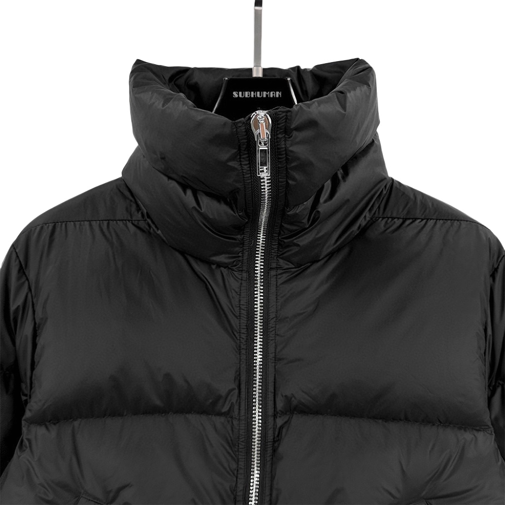 Rick Owens Black Porterville Turtle Down Jacket - EUR FASHION