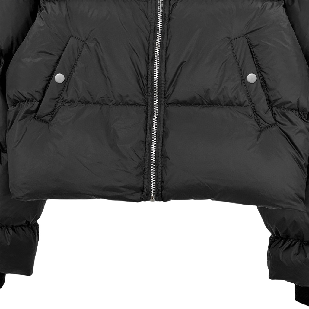 Rick Owens Black Porterville Turtle Down Jacket - EUR FASHION