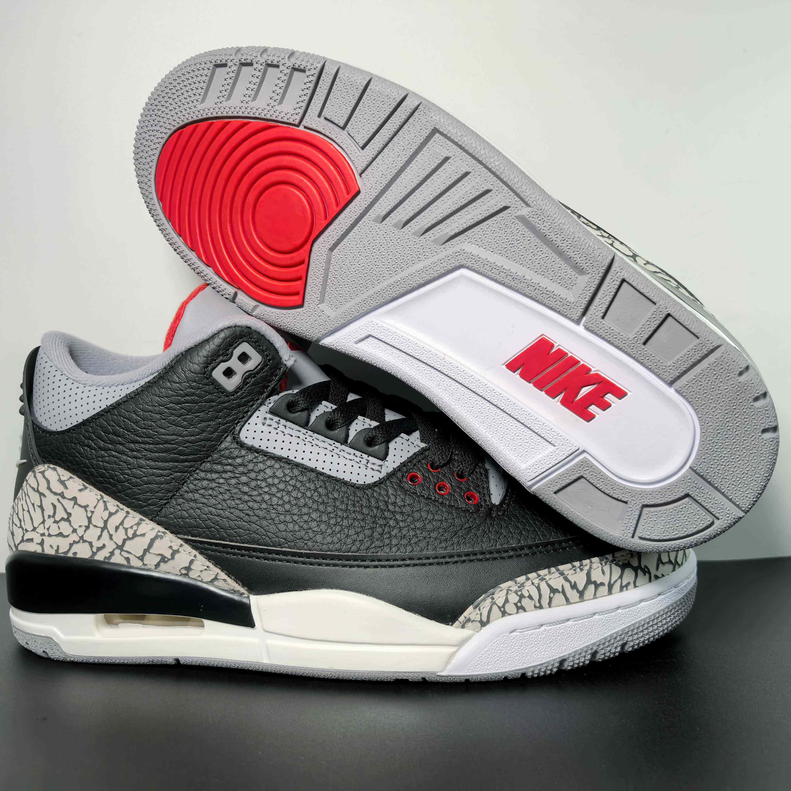 Air Jordan 3 OG “Black Cement Basketball Shoes     854262-001  - EUR FASHION