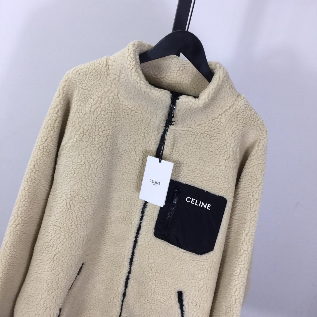 Celine Loose Jacket In Jersey Fleece - EUR FASHION