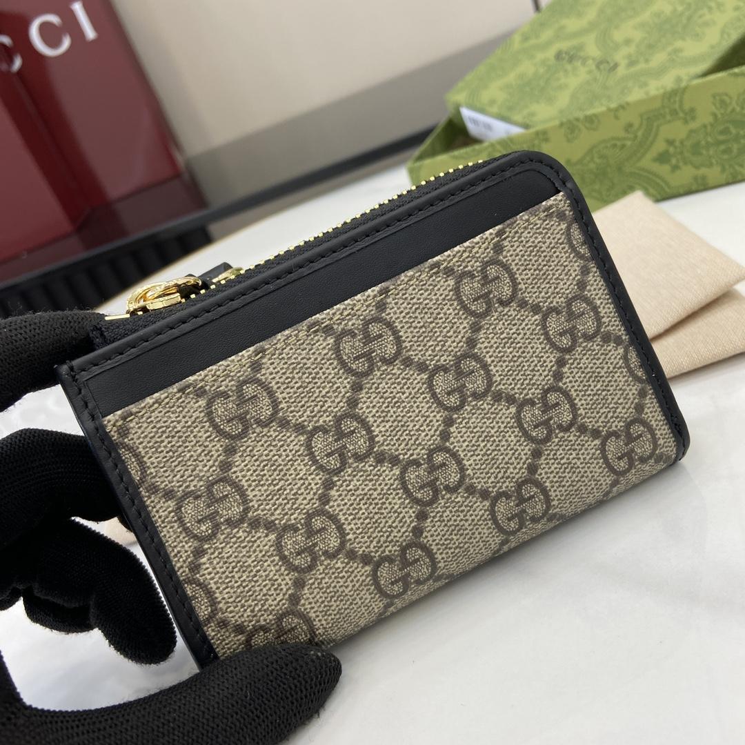 Gucci GG Emblem Zip Card Case - EUR FASHION