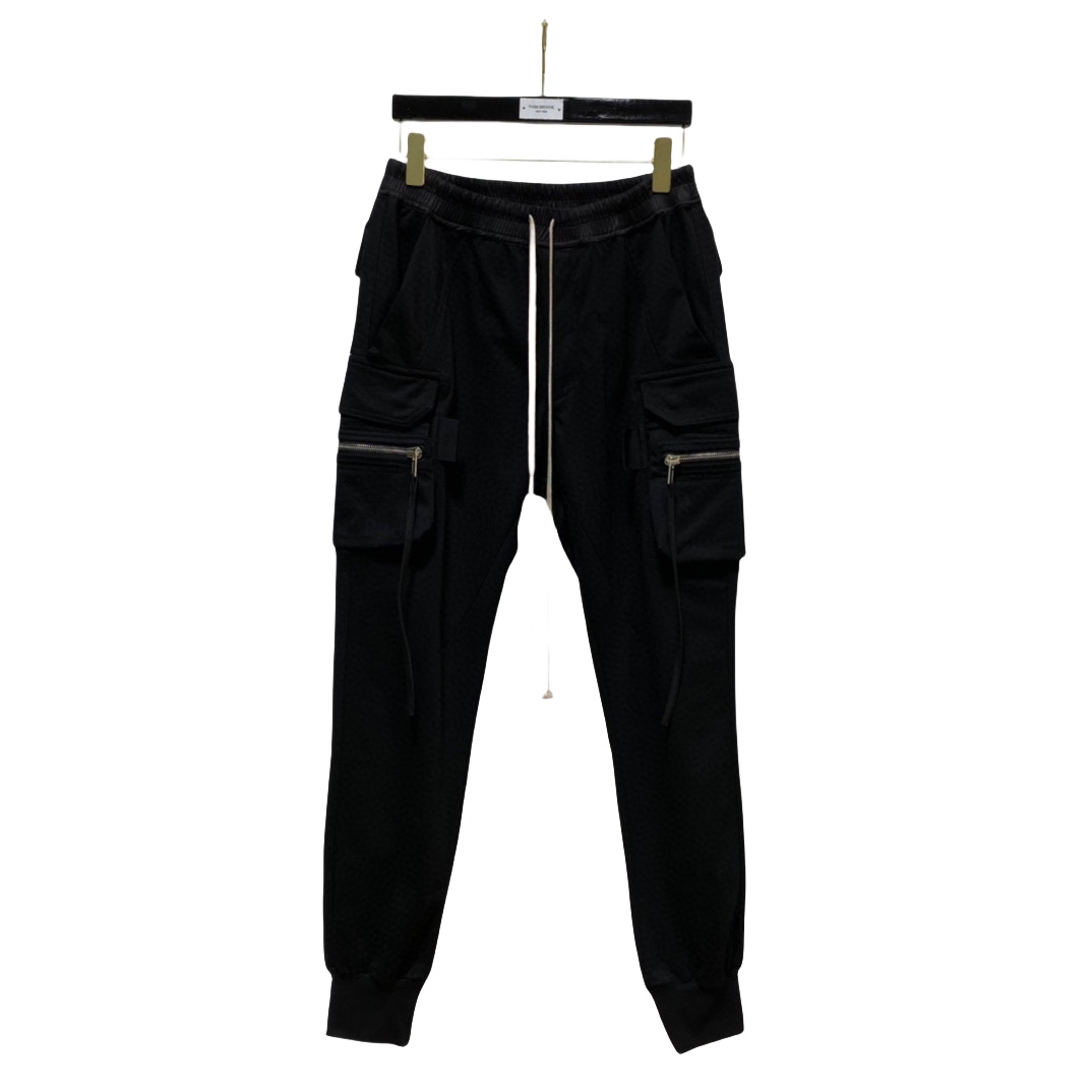 Rick Owens Cotton Jersey Tapered Pants - EUR FASHION