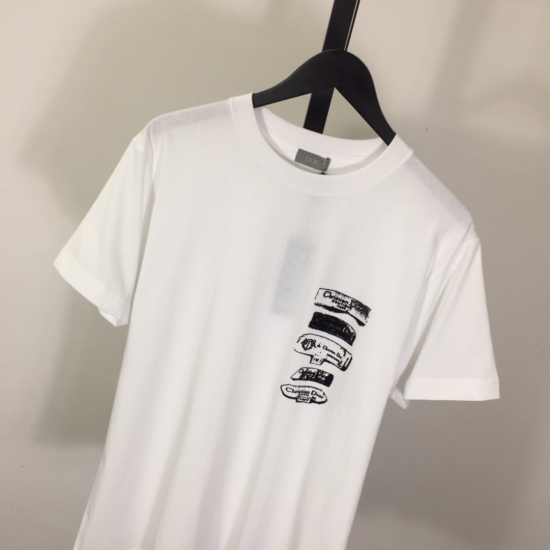 Dior Archives Labels T-Shirt, Relaxed Fit  - EUR FASHION